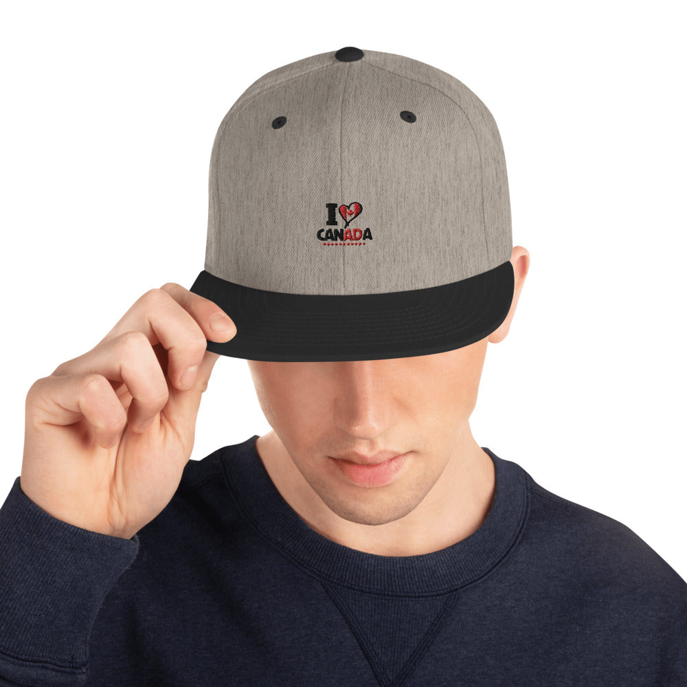 I LOVE CANADA - Snapback Hat