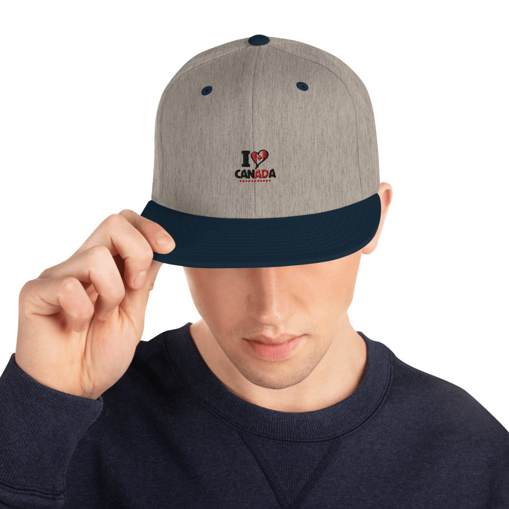 I LOVE CANADA - Snapback Hat