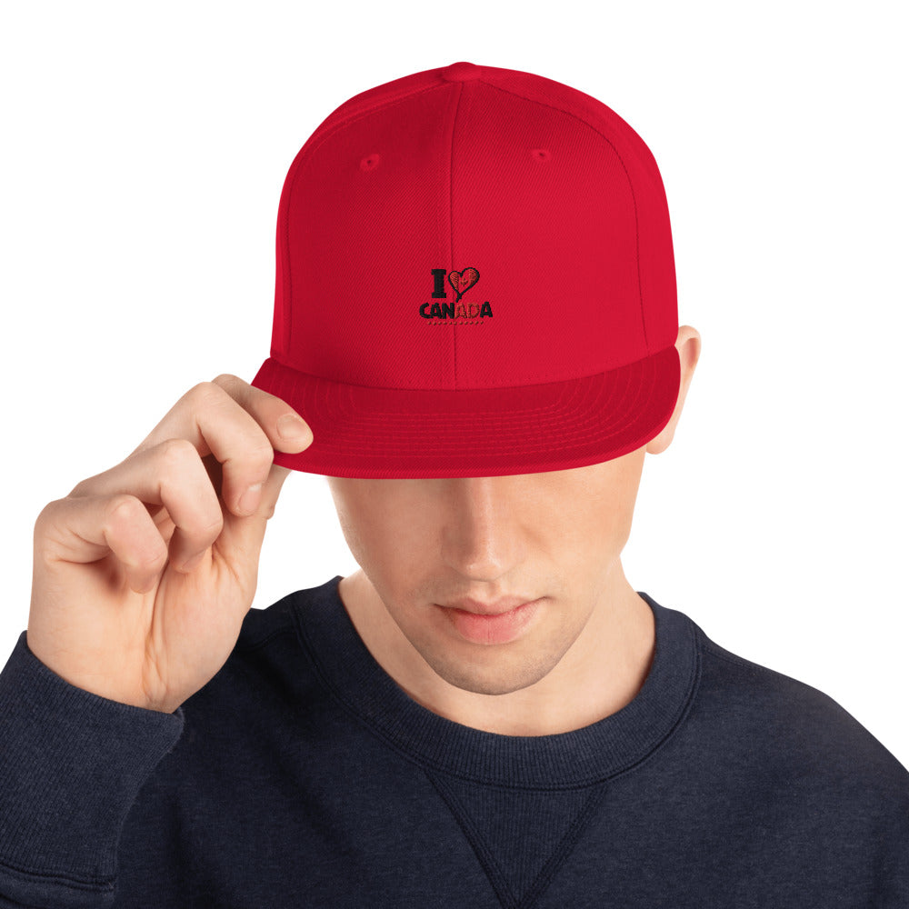 I LOVE CANADA - Snapback Hat