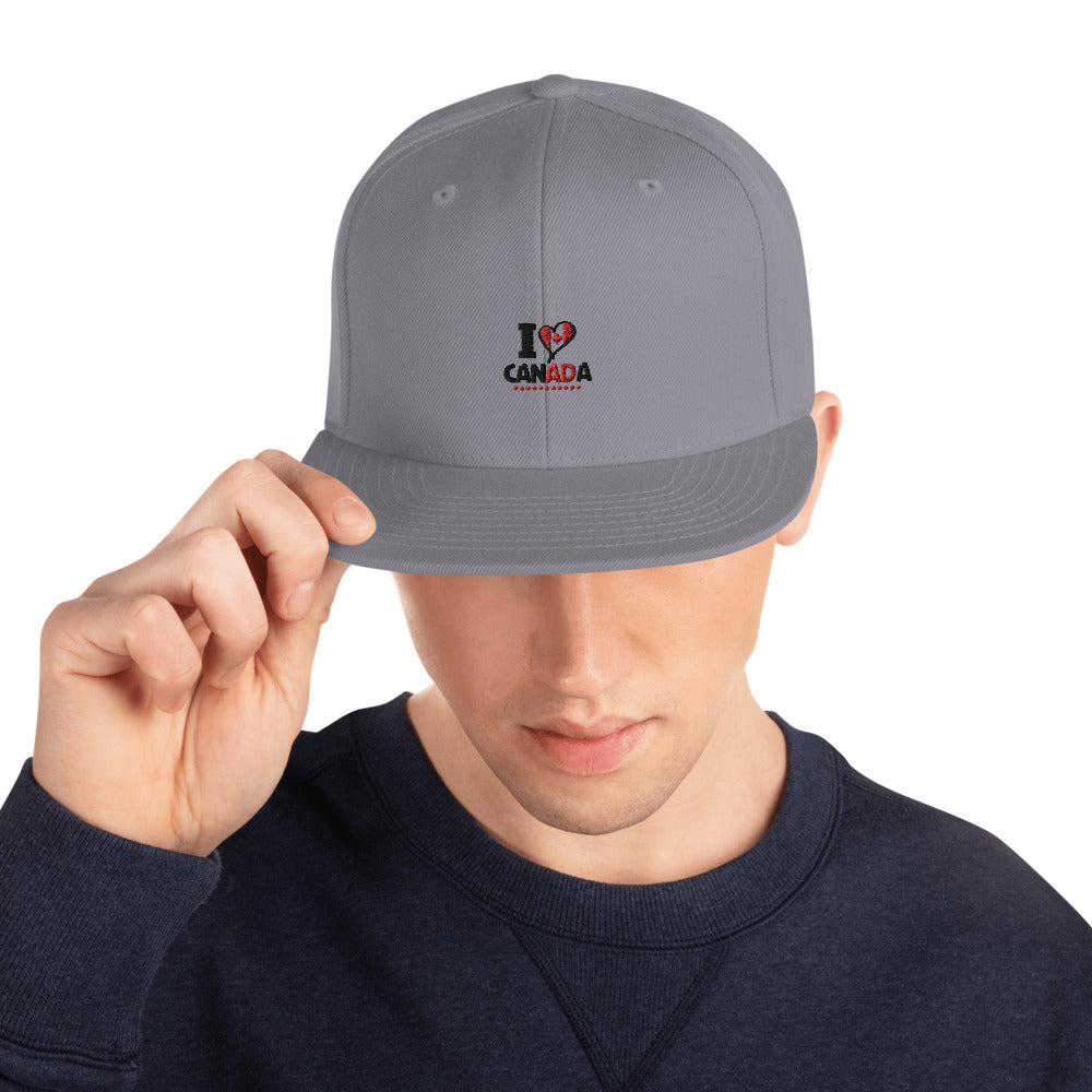 I LOVE CANADA - Snapback Hat