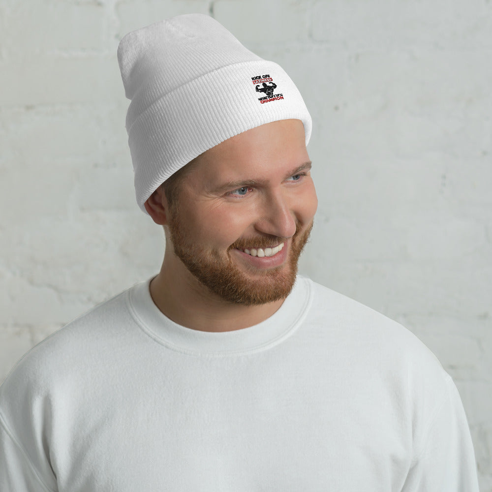 KICK OFF LAZINESS - Cuffed Beanie