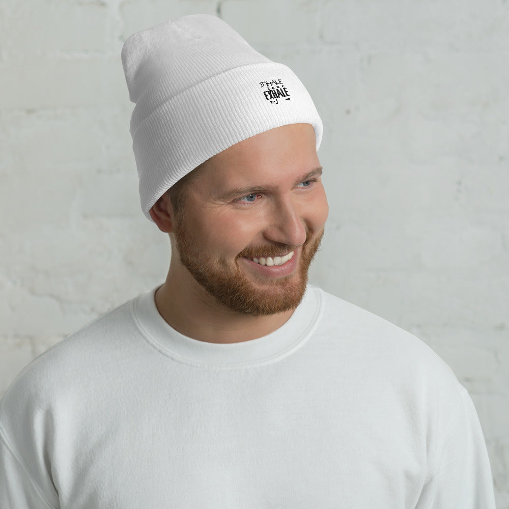 INHALE PEACE EXHALE JOY - Cuffed Beanie