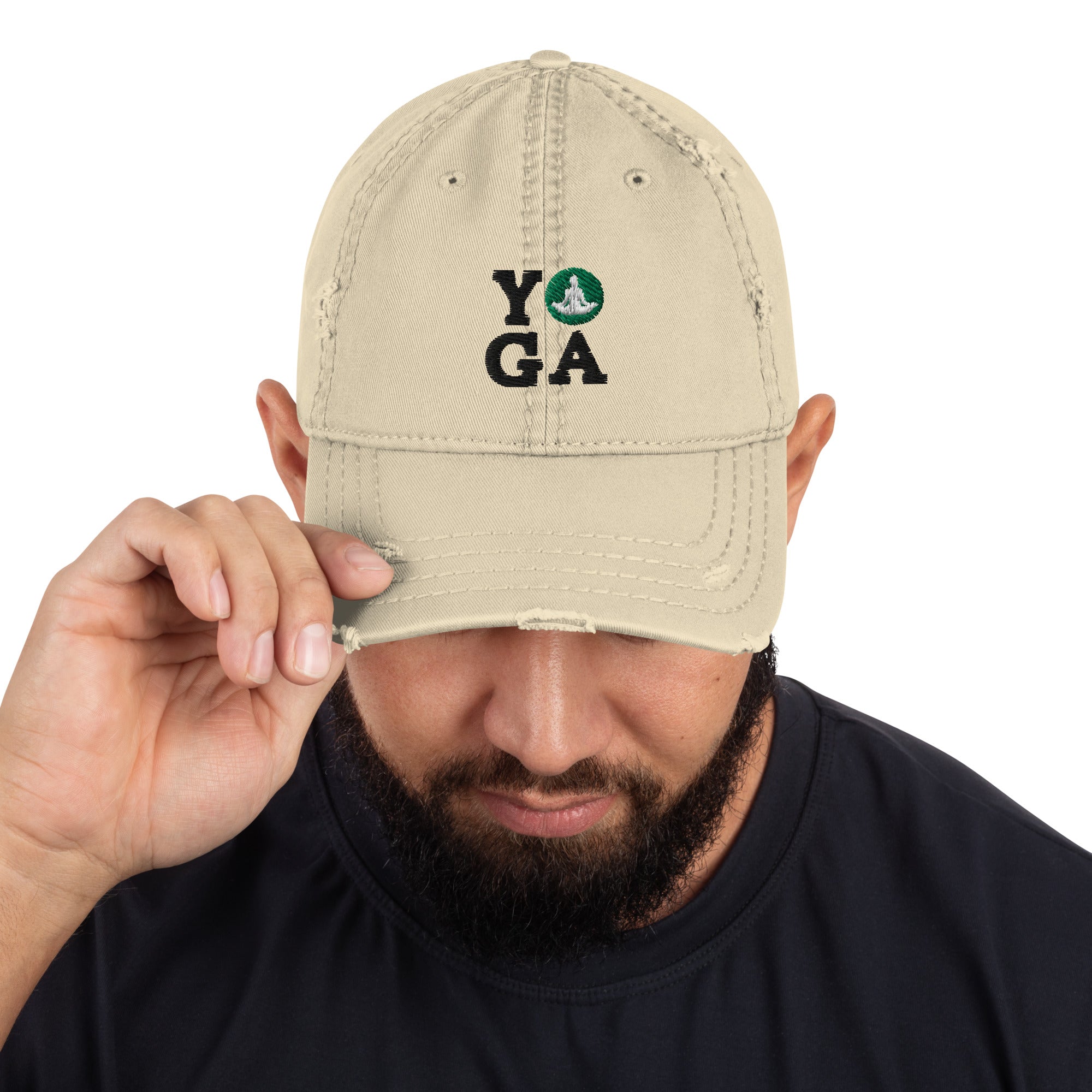YOGA - Distressed Dad Hat