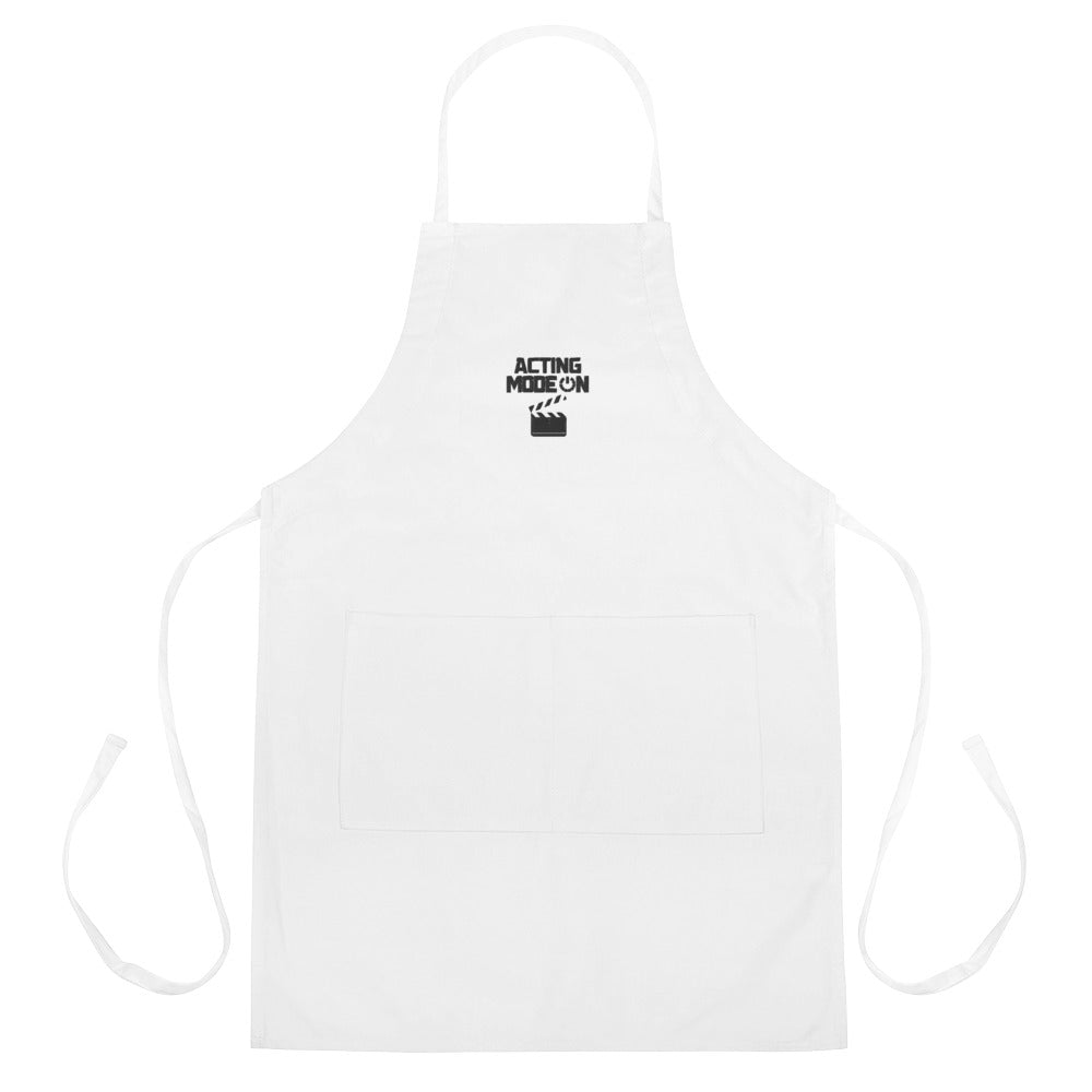 ACTING MODE ON - Embroidered Apron