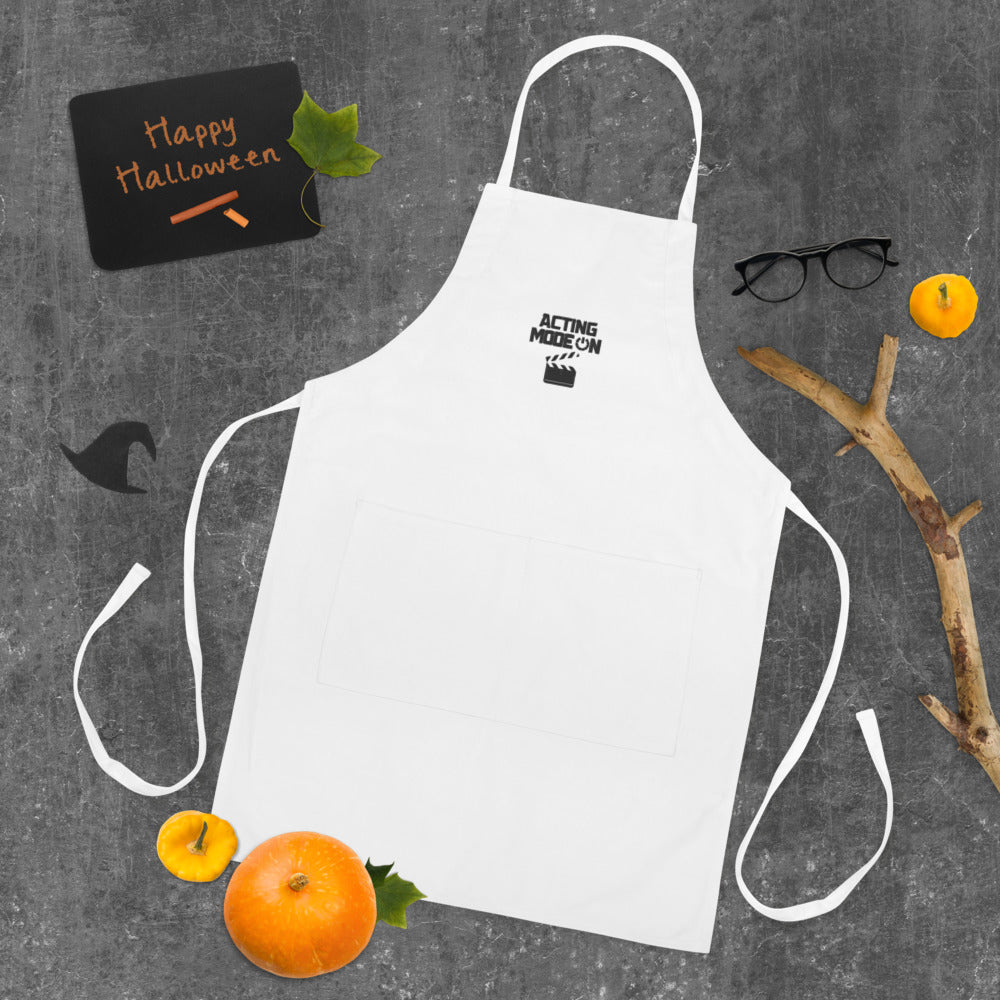 ACTING MODE ON - Embroidered Apron