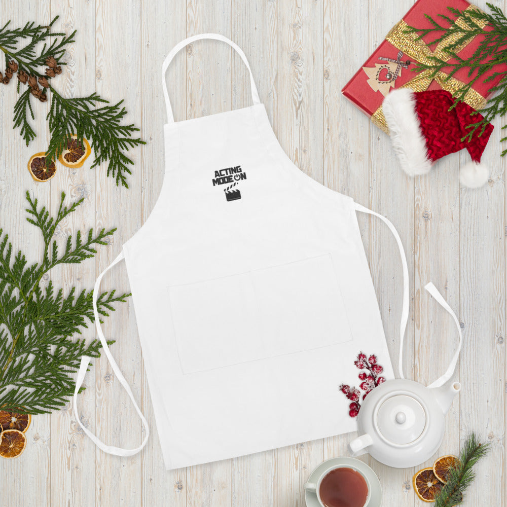 ACTING MODE ON - Embroidered Apron