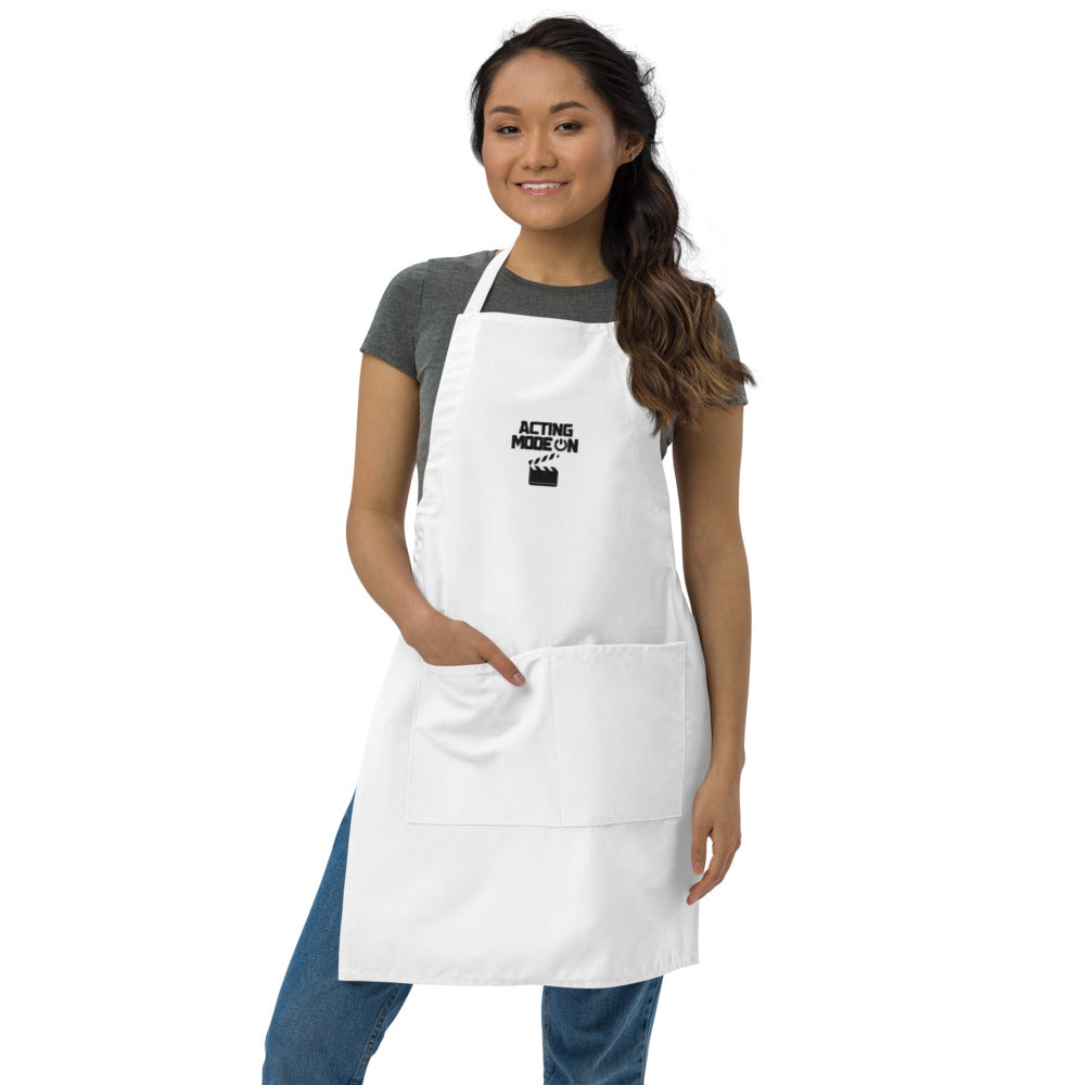 ACTING MODE ON - Embroidered Apron