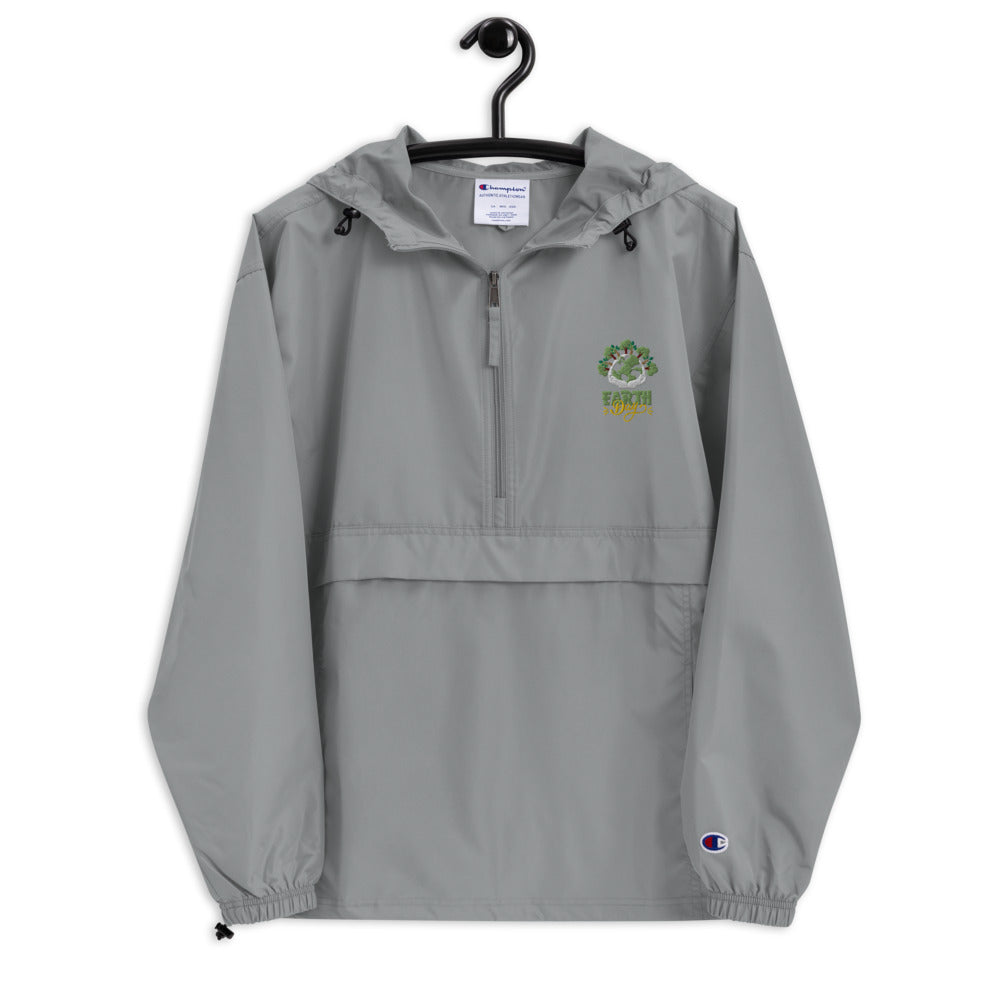 EARTH DAY - Embroidered Champion Packable Jacket