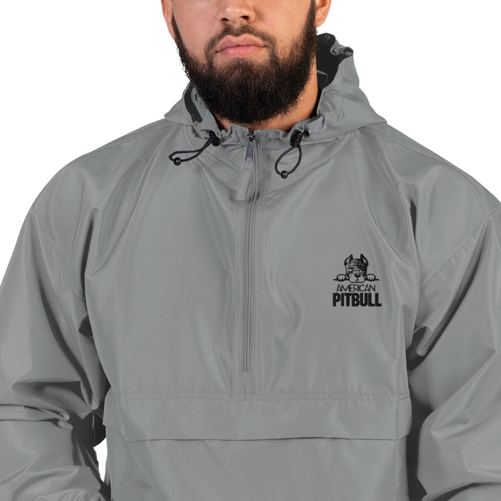 AMERICAN PITBULL - Embroidered Champion Packable Jacket