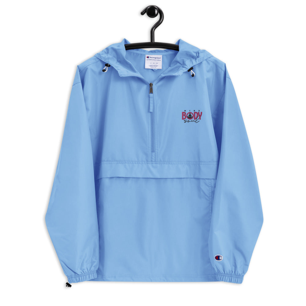 MIND BODY SOUL - Embroidered Champion Packable Jacket