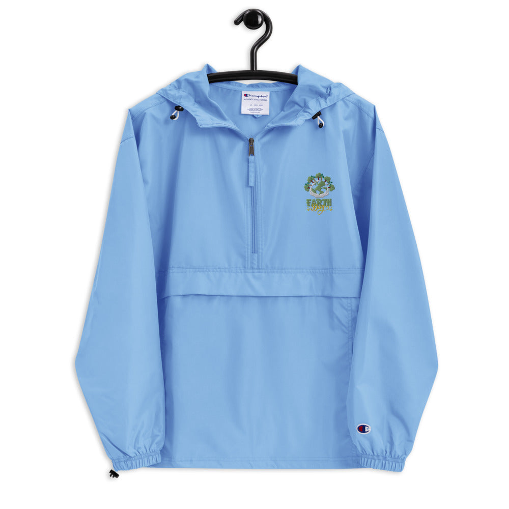 EARTH DAY - Embroidered Champion Packable Jacket