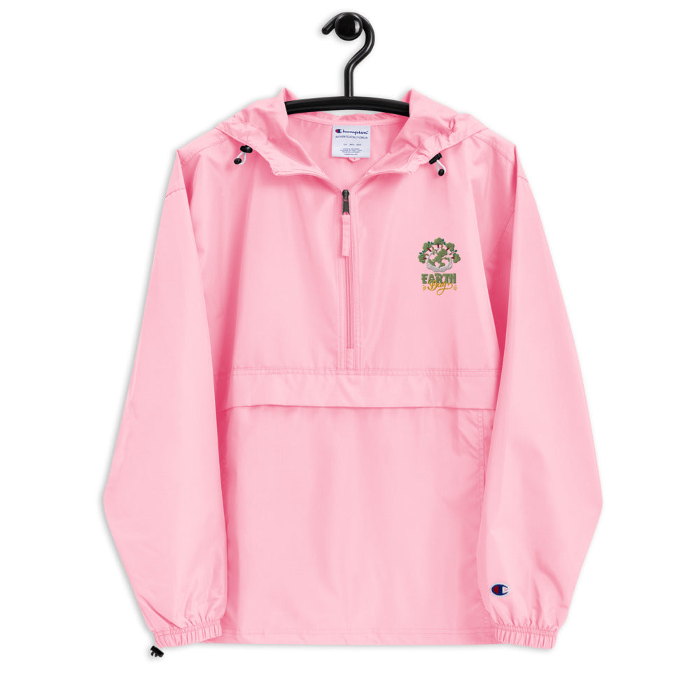 EARTH DAY - Embroidered Champion Packable Jacket