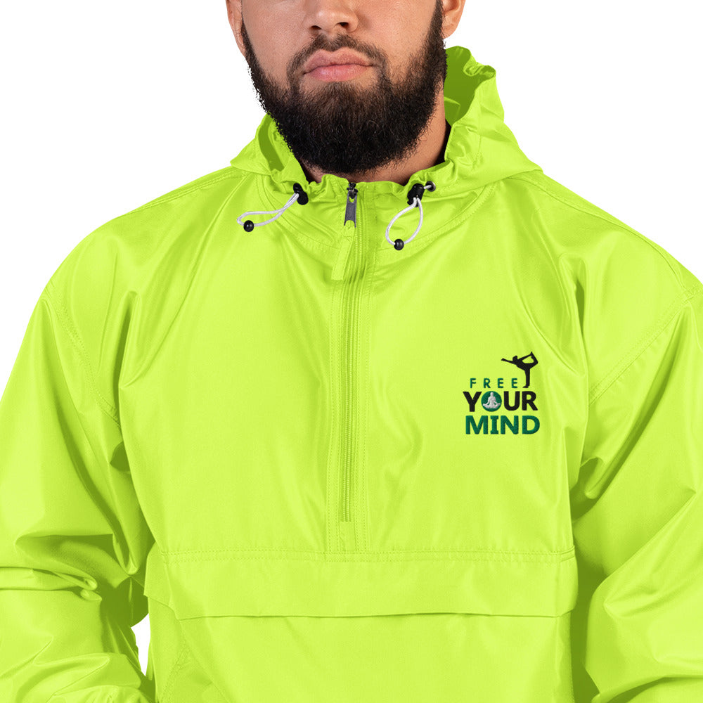 FREE YOUR MIND - Embroidered Champion Packable Jacket