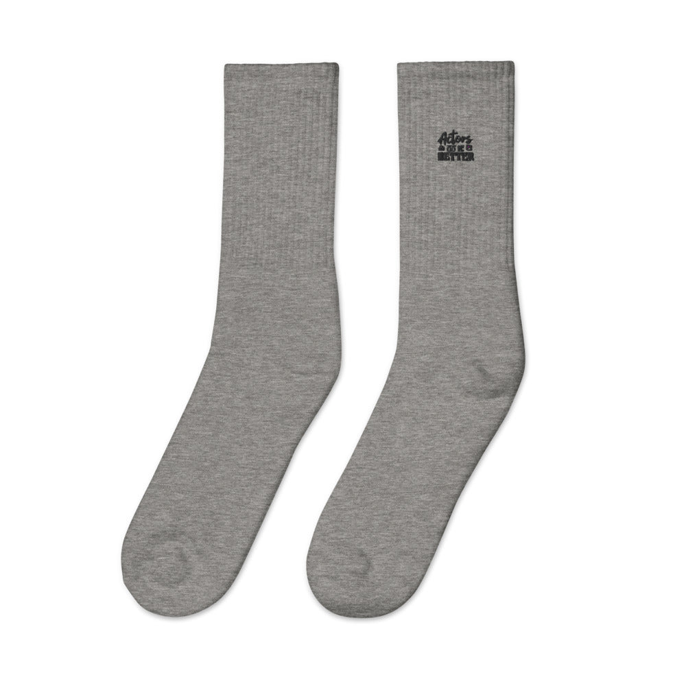 Actors do it better - Embroidered socks