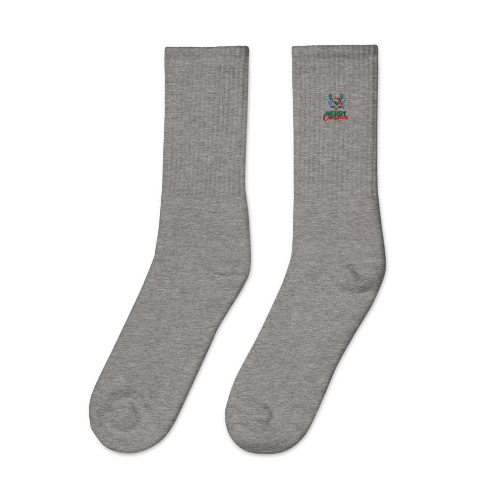 MERRY CHRISTMAS - Embroidered socks