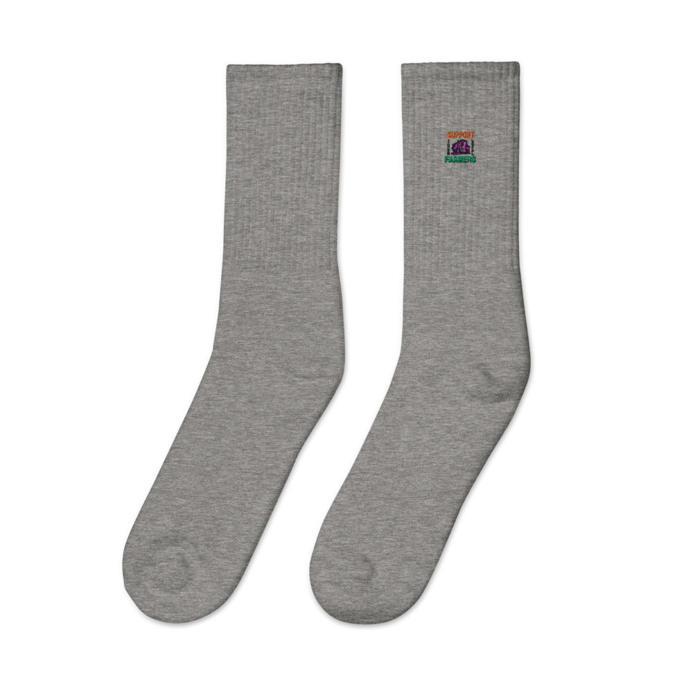 SUPPORT YOUR LOCAL FARMERS - Embroidered socks