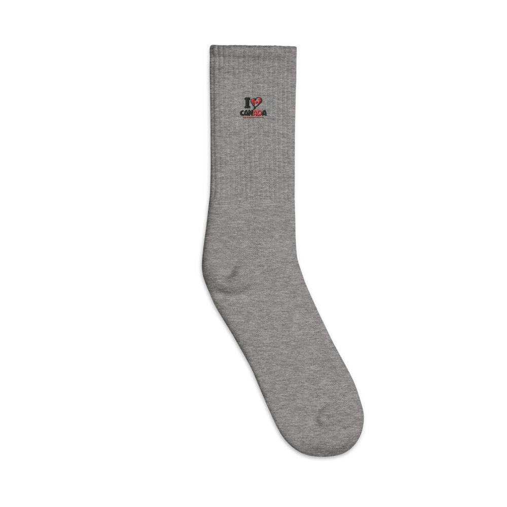 I LOVE CANADA - Embroidered socks
