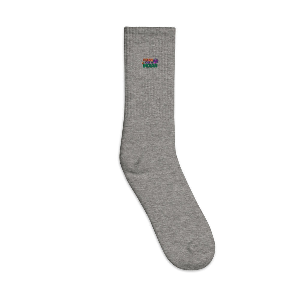 PROUD TO BE AN INDIAN - Embroidered socks