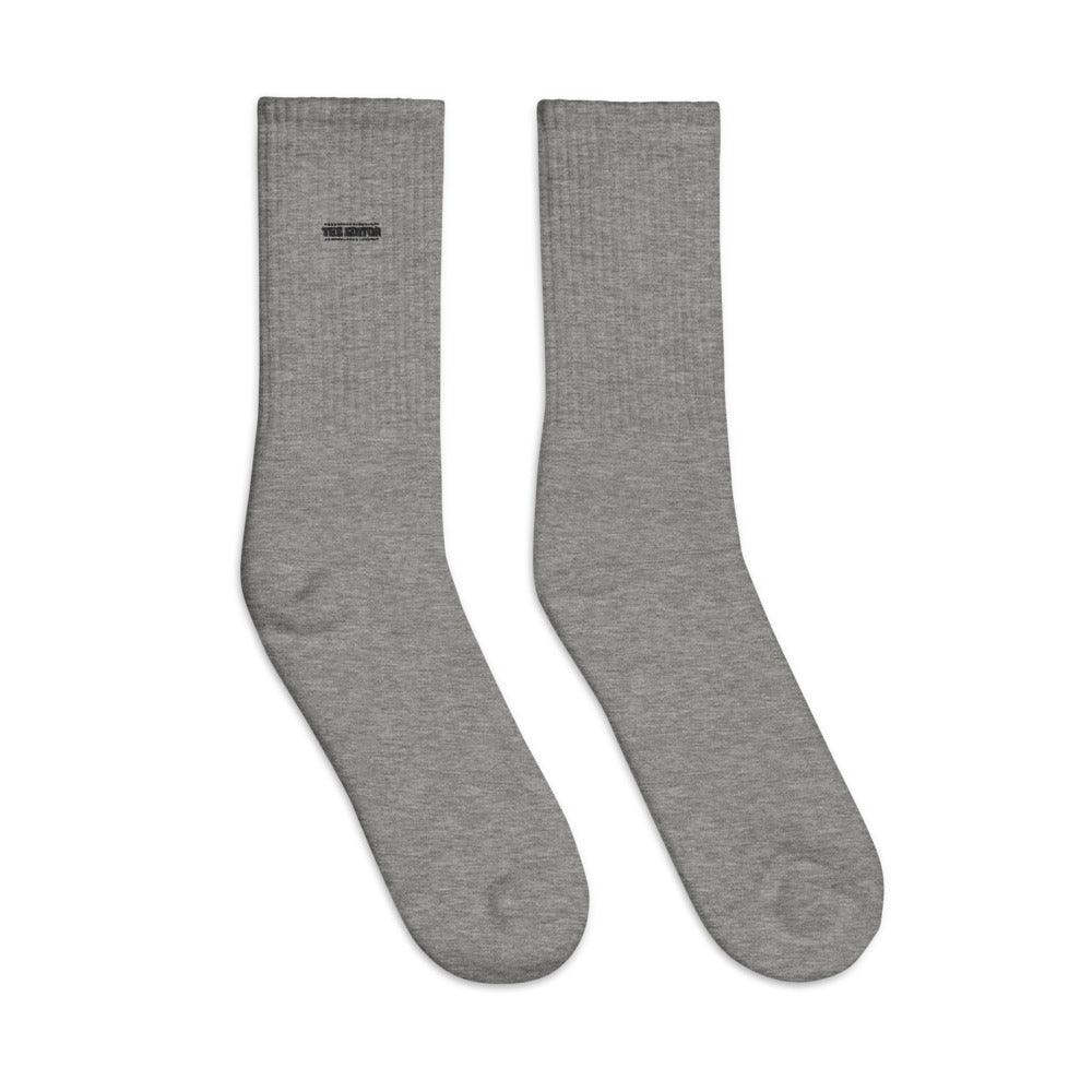 The Editor- Embroidered socks