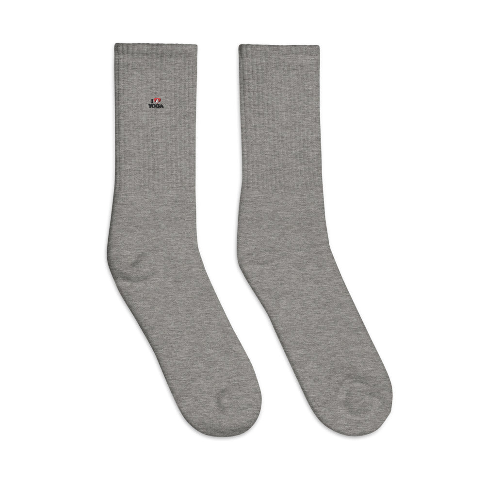 I LOVE YOGA- Embroidered socks