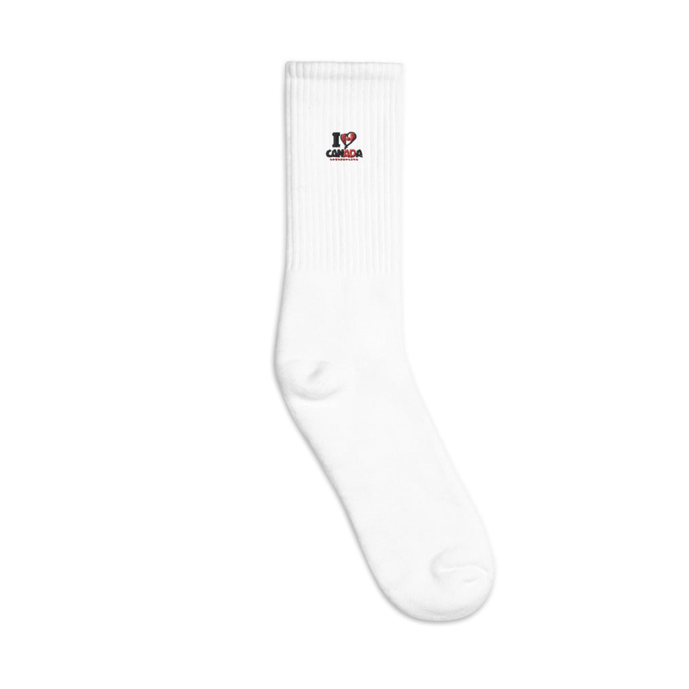I LOVE CANADA - Embroidered socks