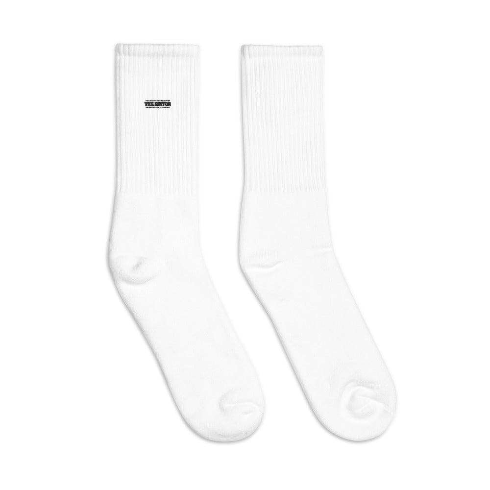 The Editor- Embroidered socks