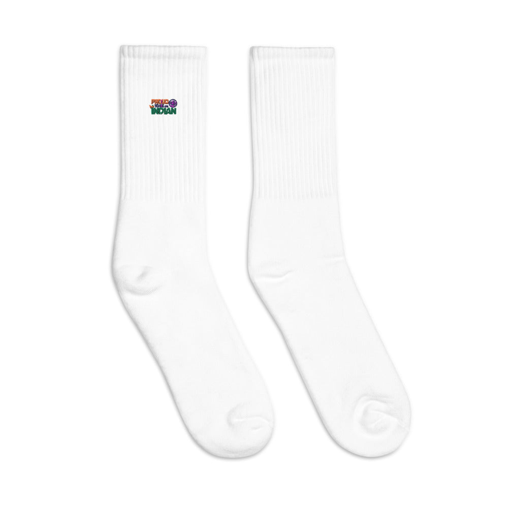 PROUD TO BE AN INDIAN - Embroidered socks