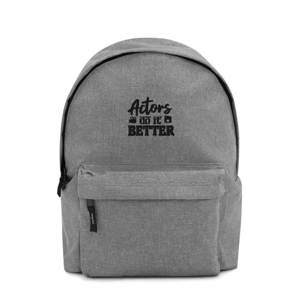 Actors do it better - Embroidered Backpack