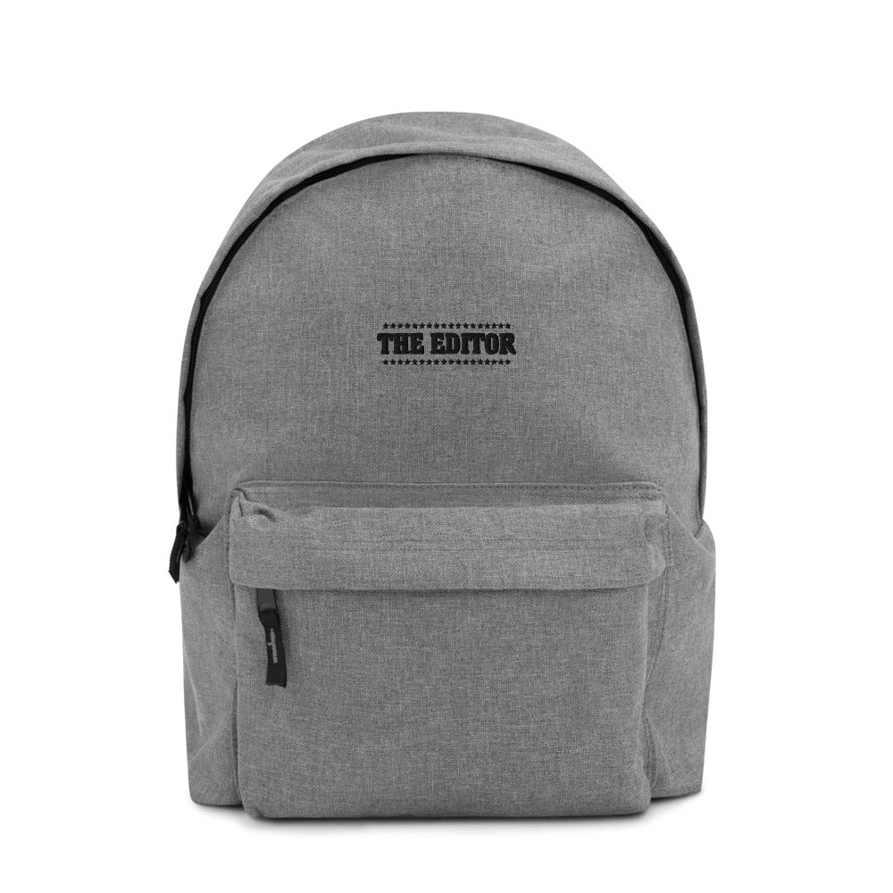 The Editor- Embroidered Backpack