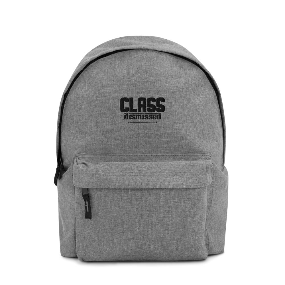 CLASS DISMISSED- Embroidered Backpack