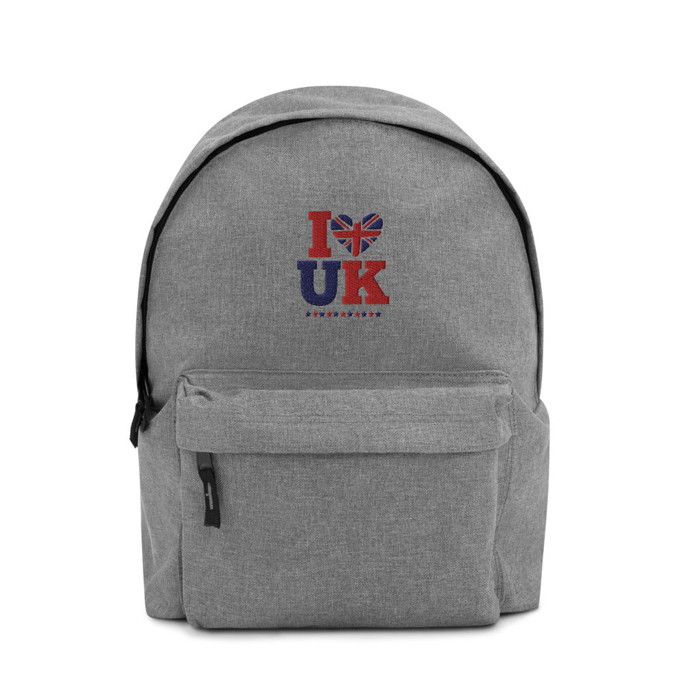 I LOVE UK - Embroidered Backpack