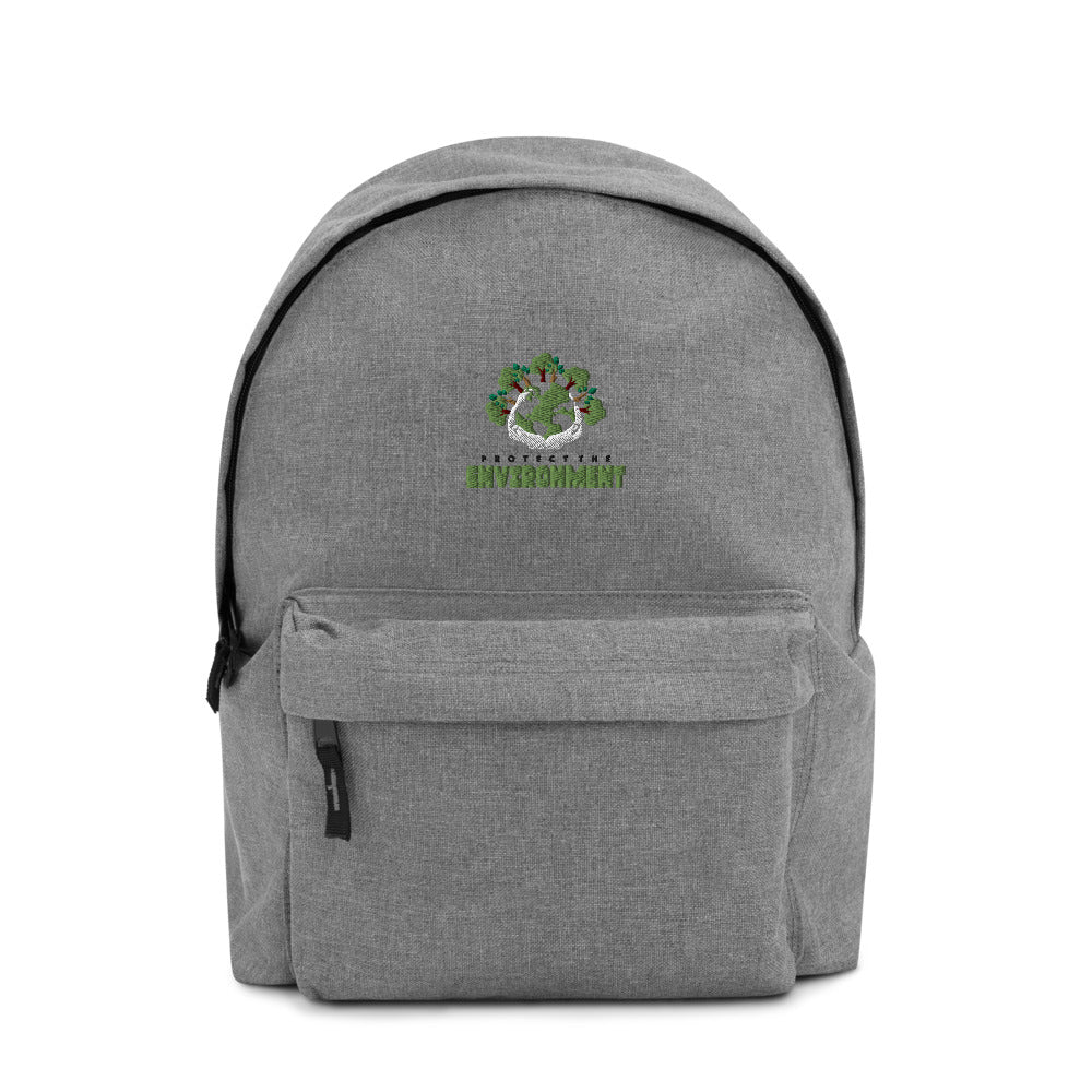 PROTECT THE ENVIRONMENT - Embroidered Backpack