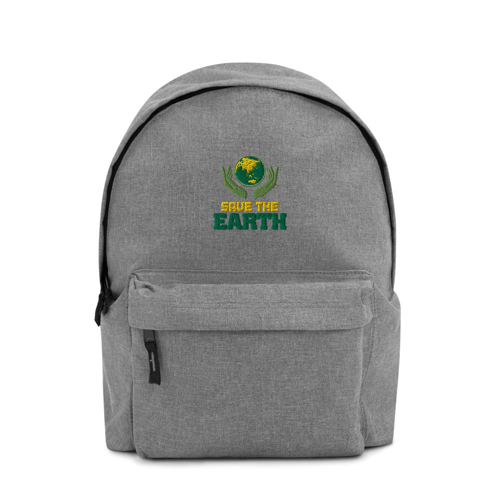 SAVE THE EARTH - Embroidered Backpack