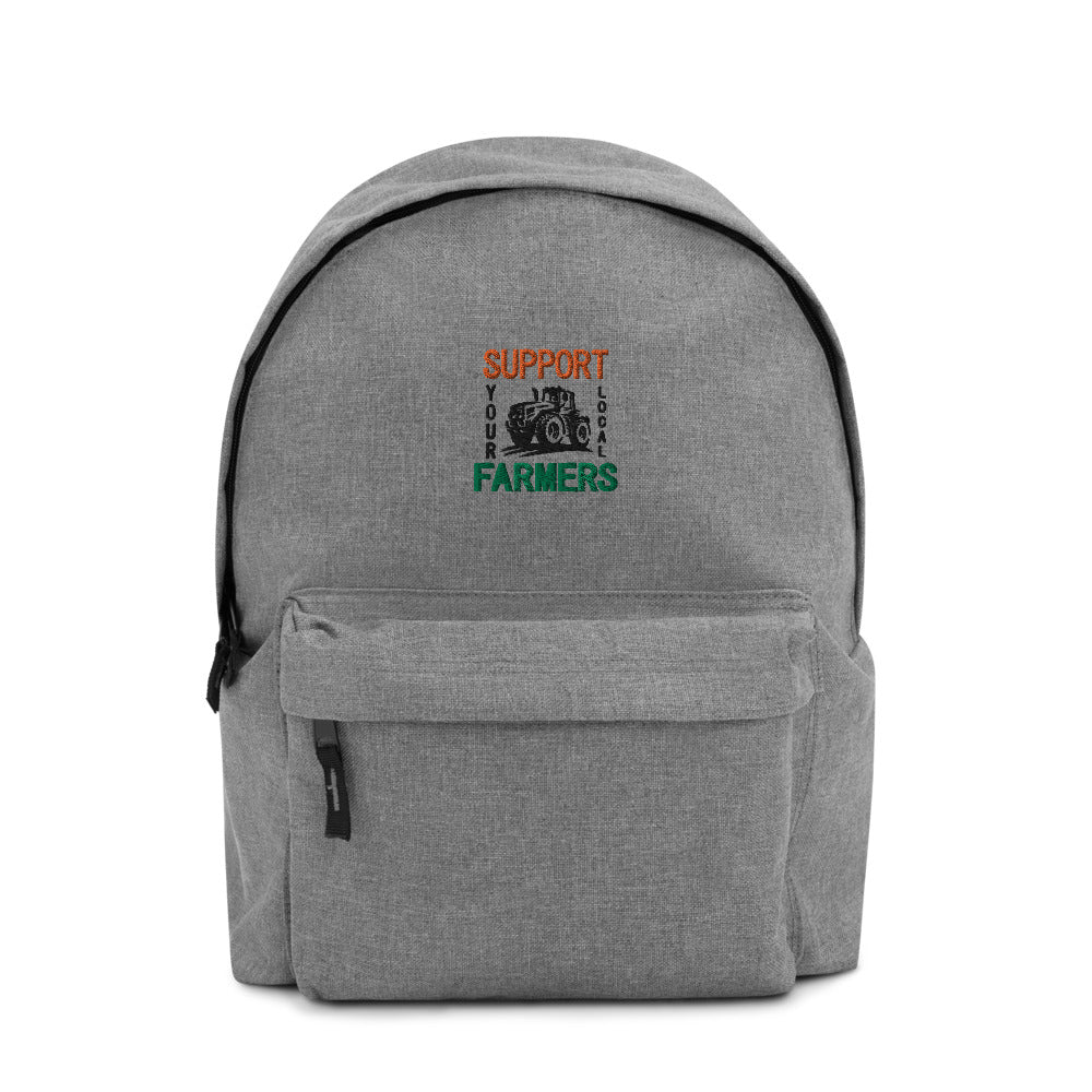 SUPPORT YOUR LOCAL FARMERS - Embroidered Backpack