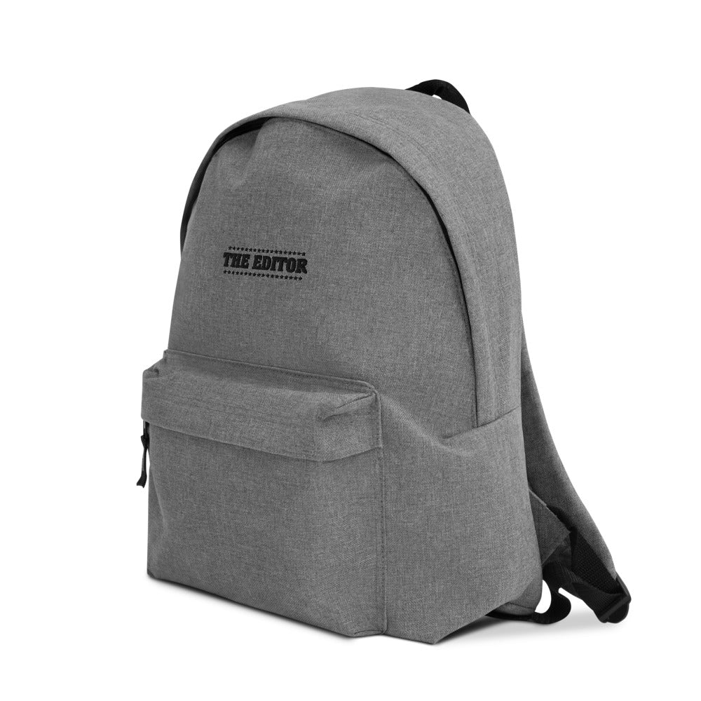 The Editor- Embroidered Backpack