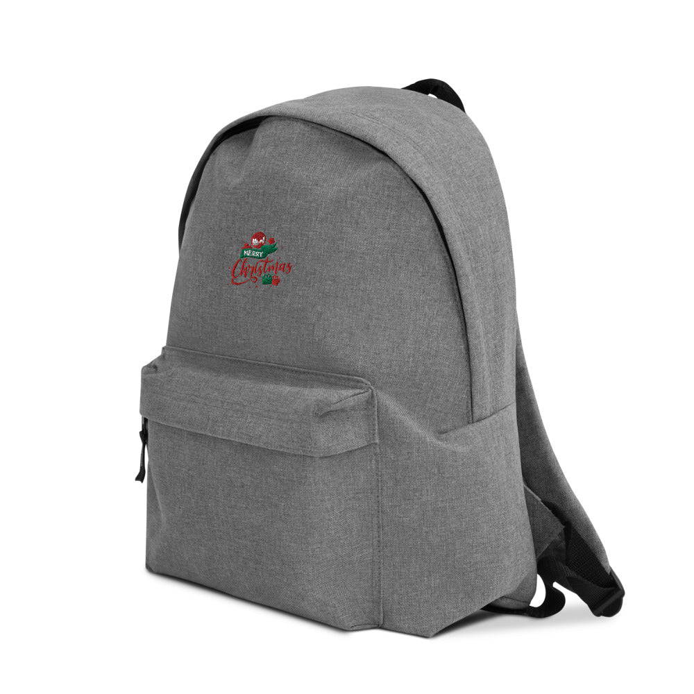 Merry Christmas- Embroidered Backpack