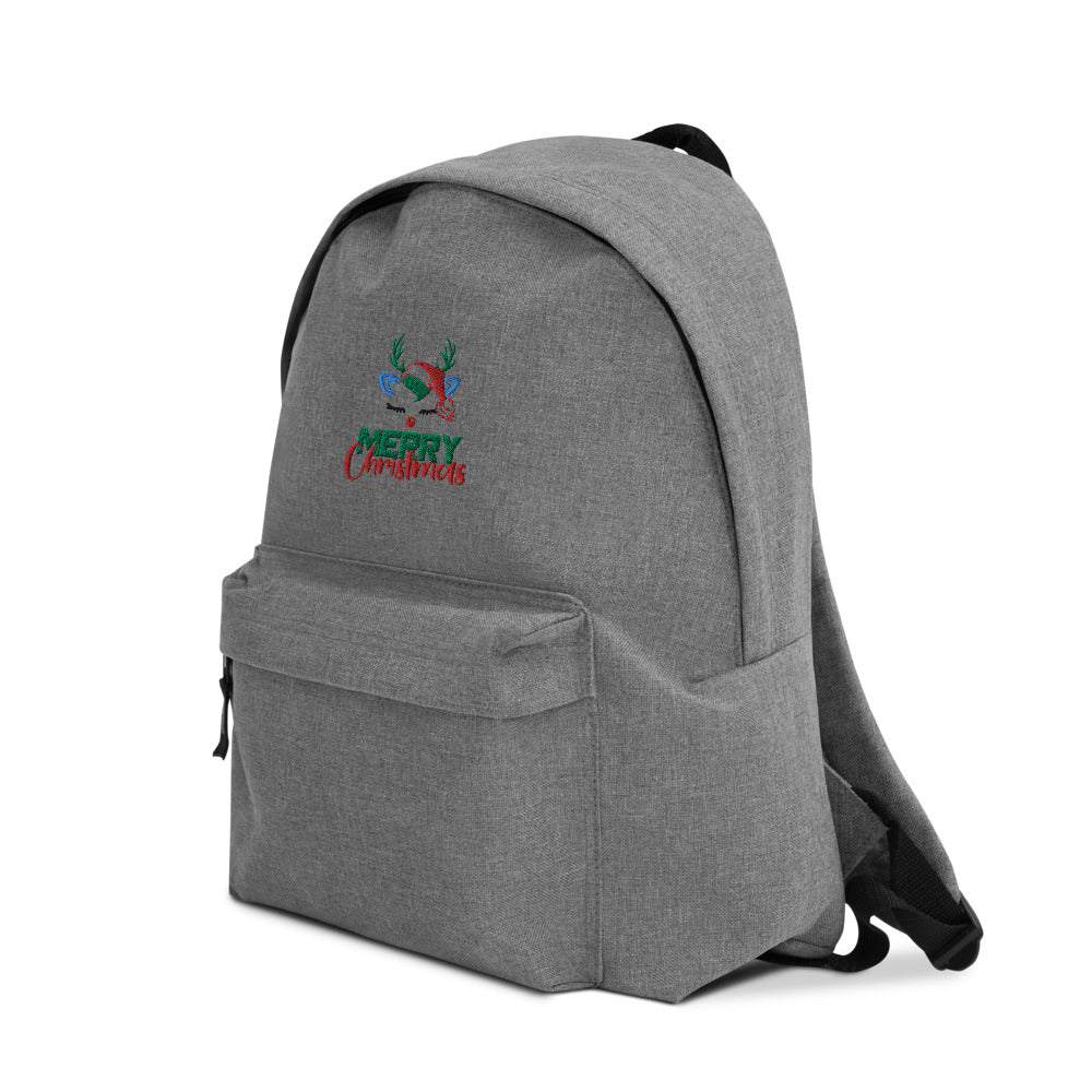 MERRY CHRISTMAS - Embroidered Backpack