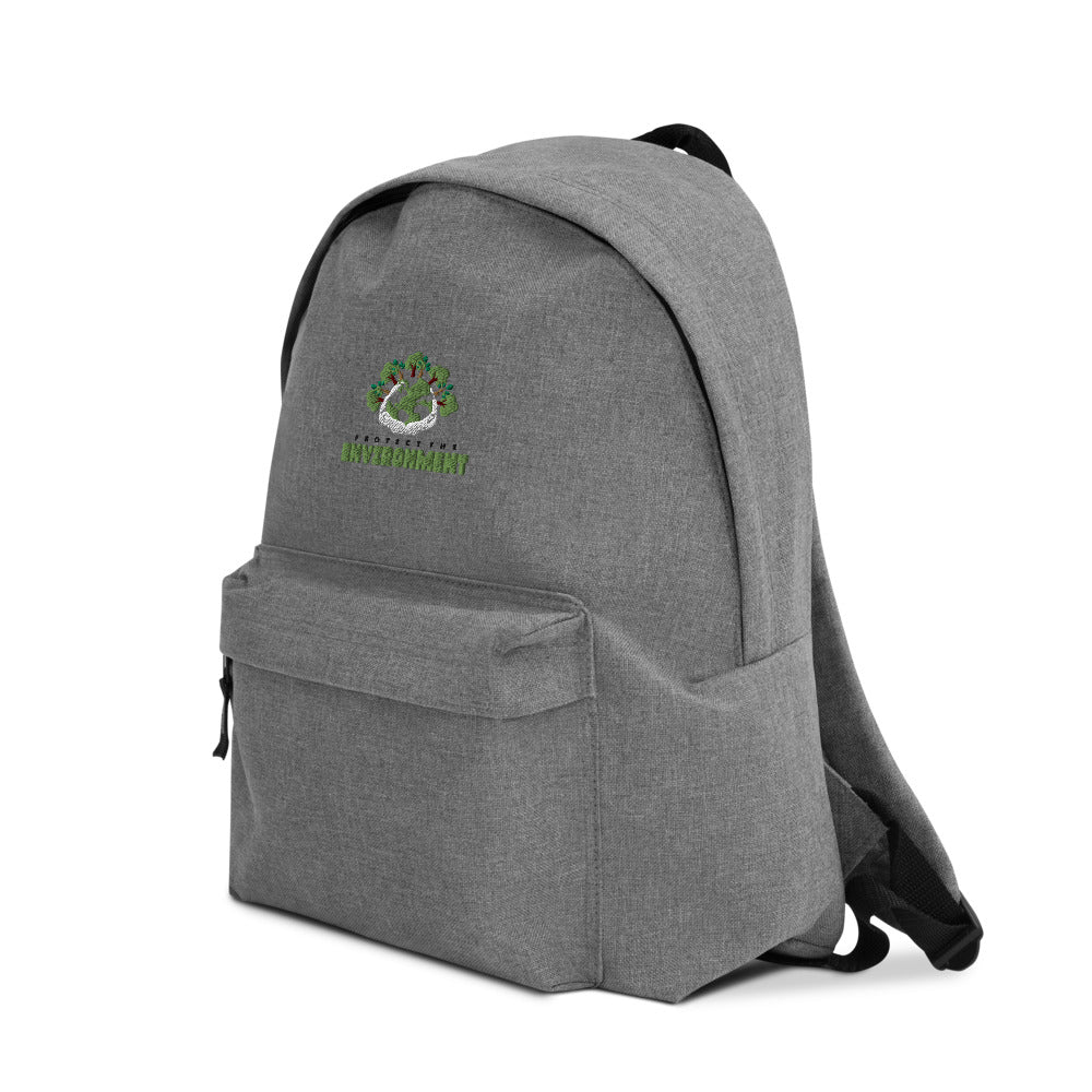 PROTECT THE ENVIRONMENT - Embroidered Backpack