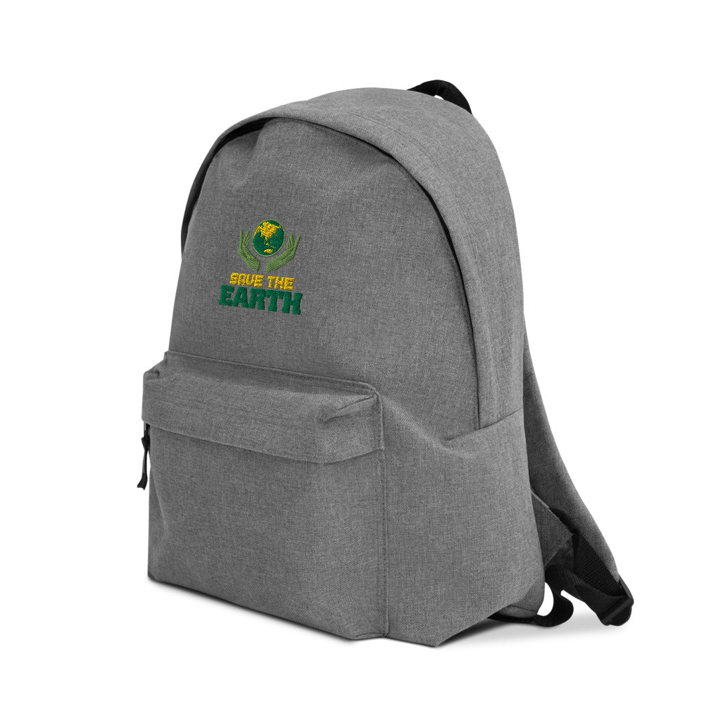 SAVE THE EARTH - Embroidered Backpack