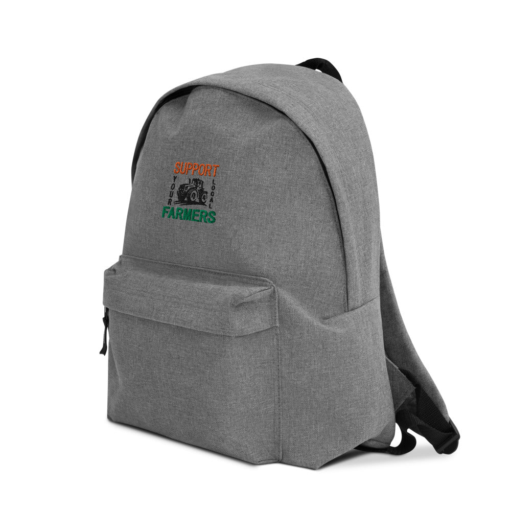 SUPPORT YOUR LOCAL FARMERS - Embroidered Backpack