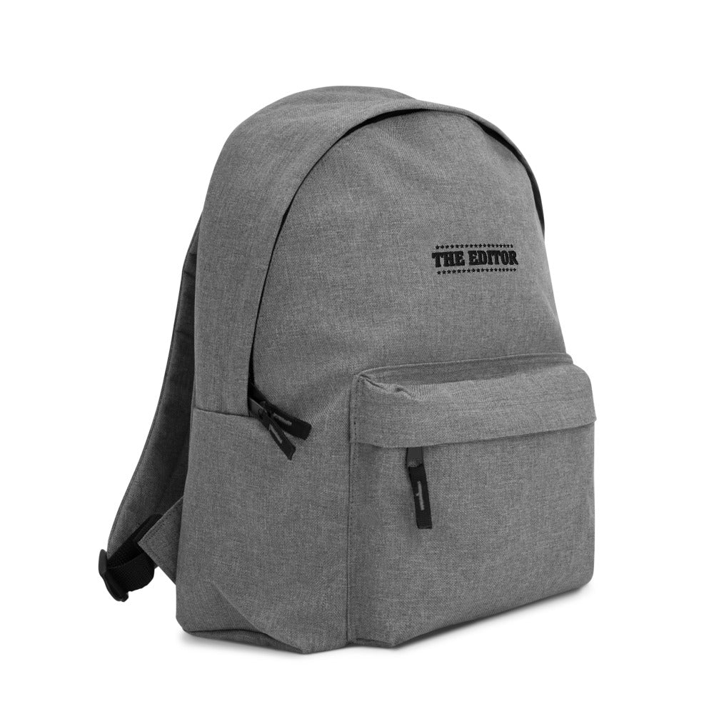 The Editor- Embroidered Backpack