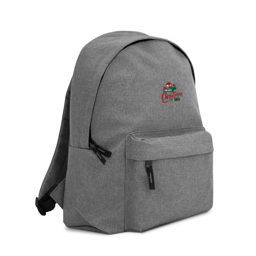 Merry Christmas- Embroidered Backpack