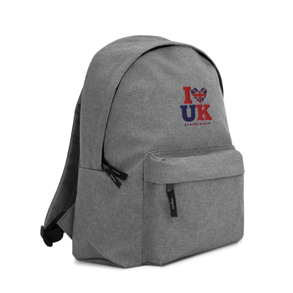 I LOVE UK - Embroidered Backpack