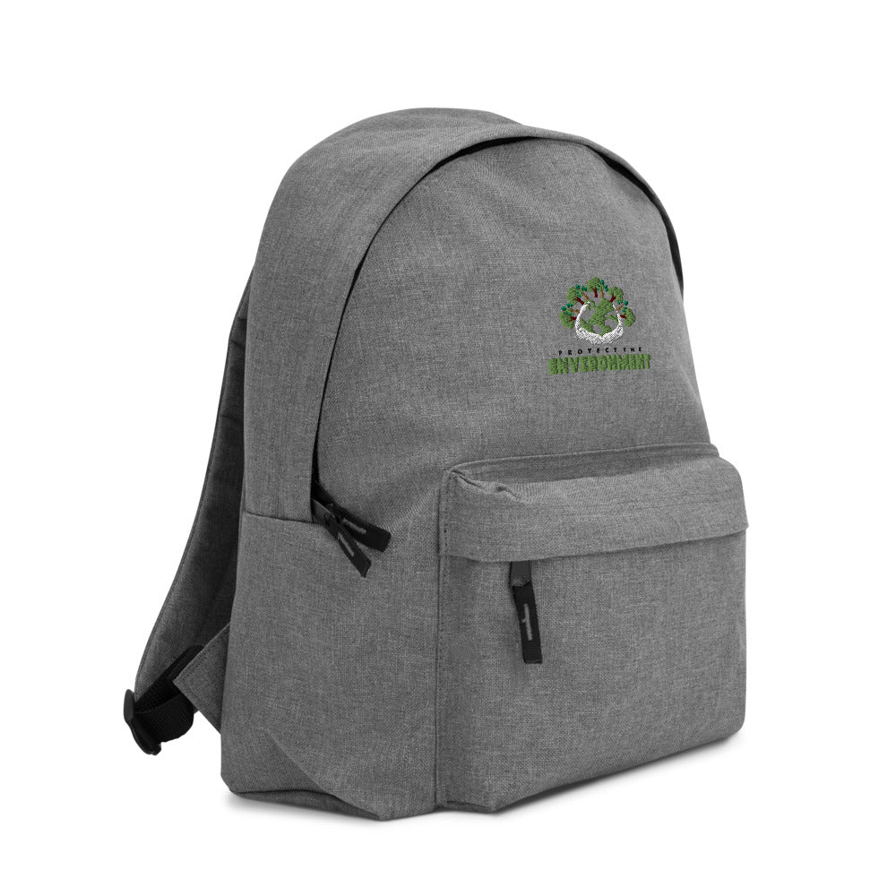 PROTECT THE ENVIRONMENT - Embroidered Backpack