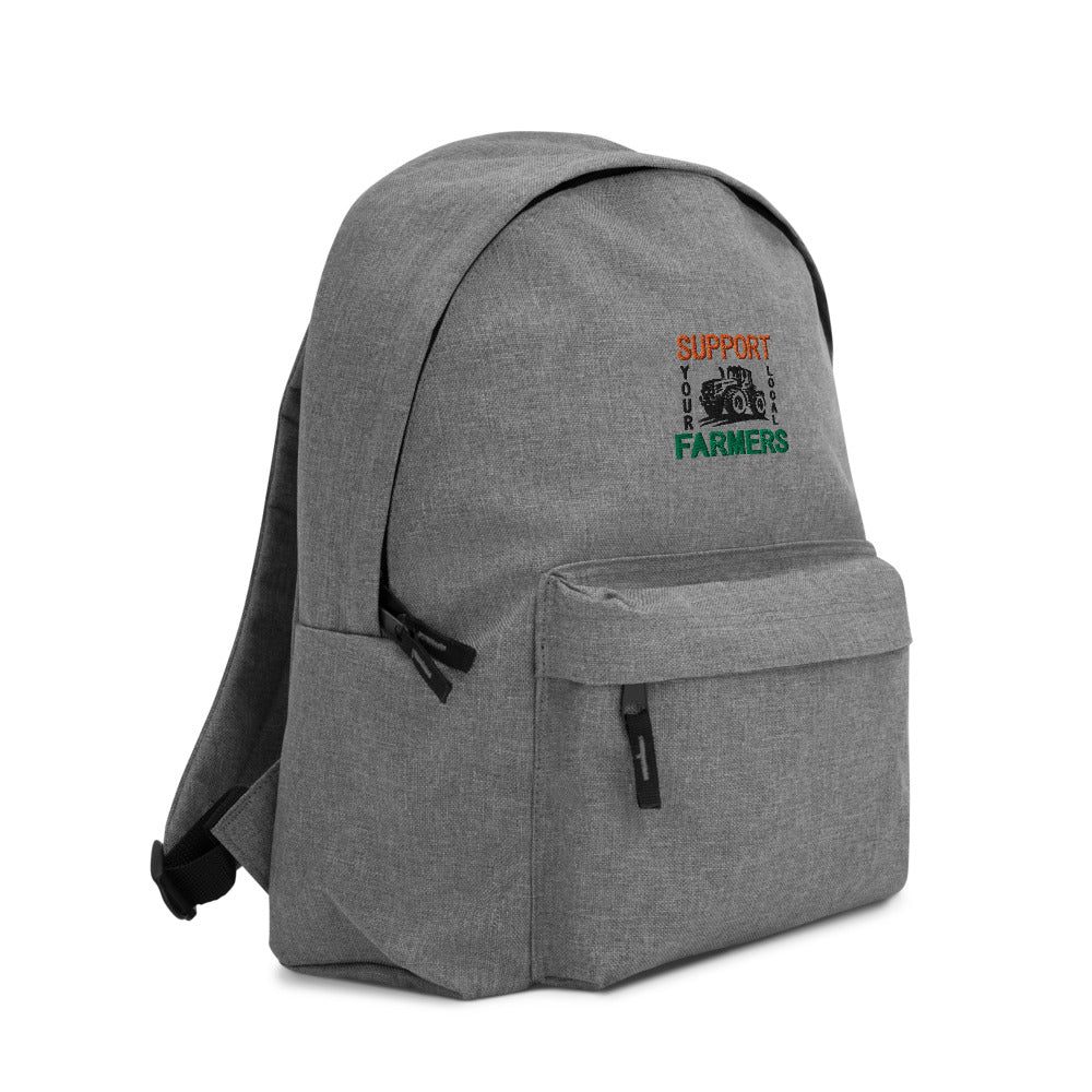 SUPPORT YOUR LOCAL FARMERS - Embroidered Backpack