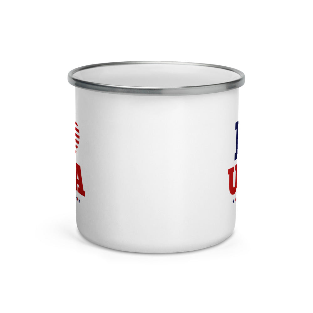 I LOVE USA - Enamel Mug