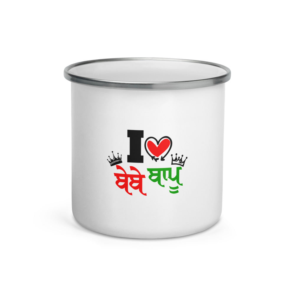 I LOVE BEBE BAPU - Enamel Mug