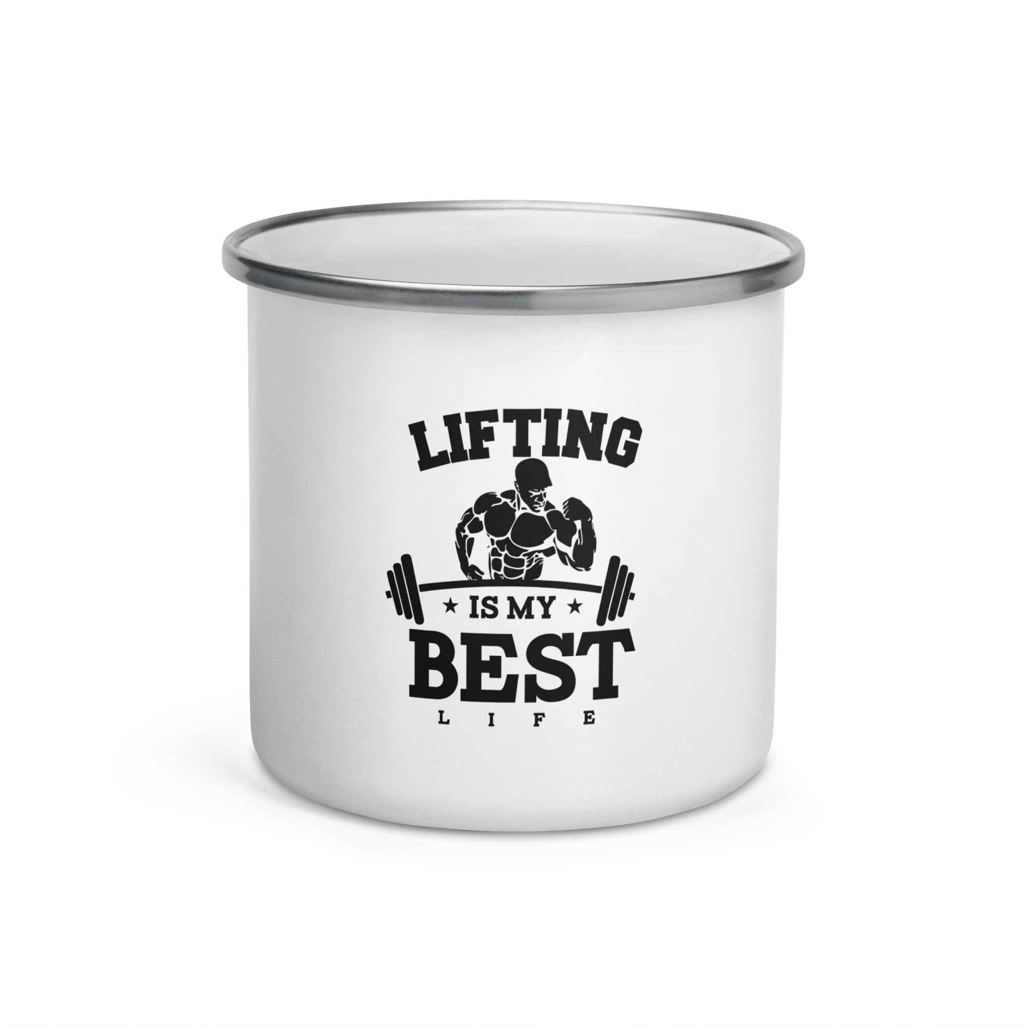 LIFTING IS MY BEST LIFE - Enamel Mug