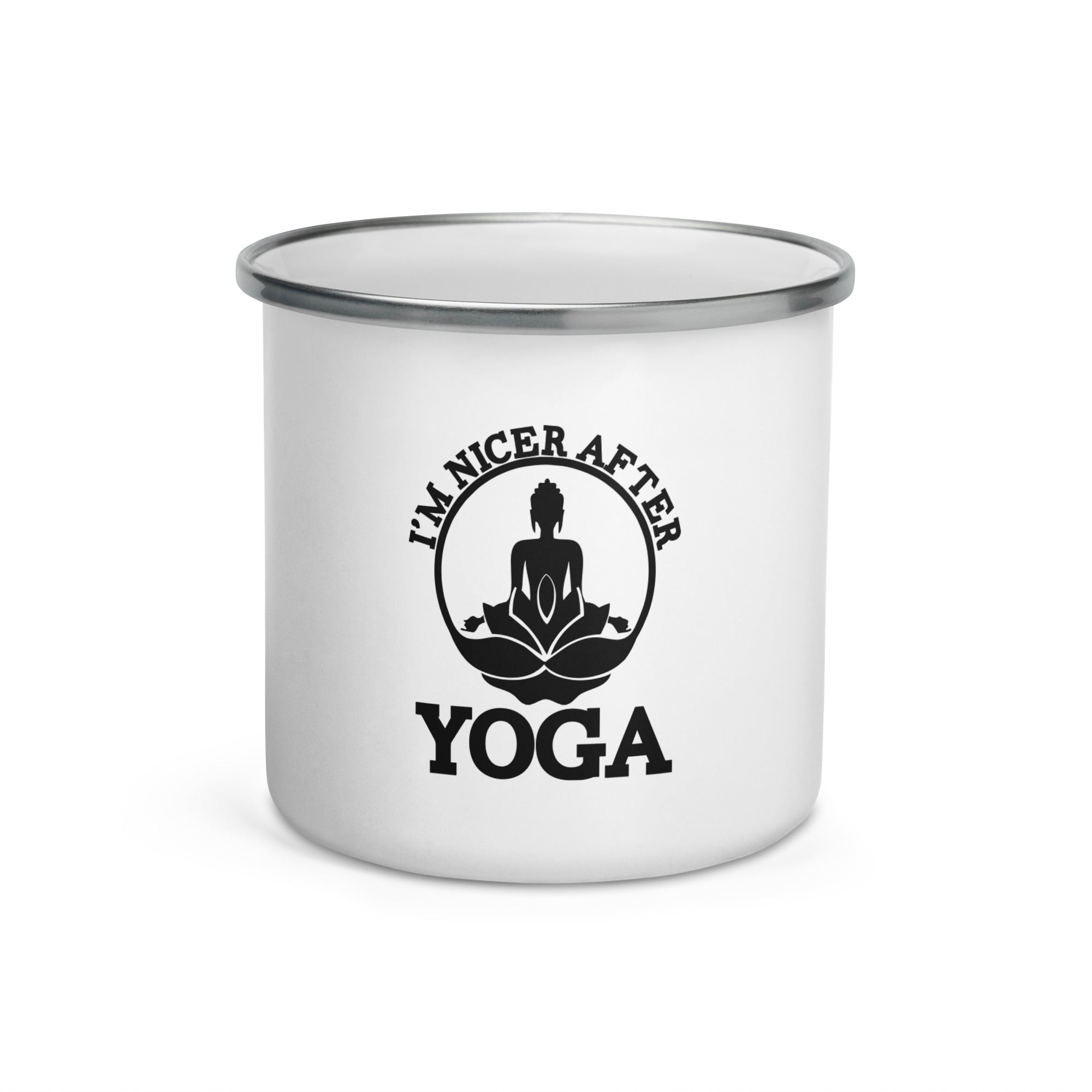 I'M NICER AFTER YOGA - Enamel Mug