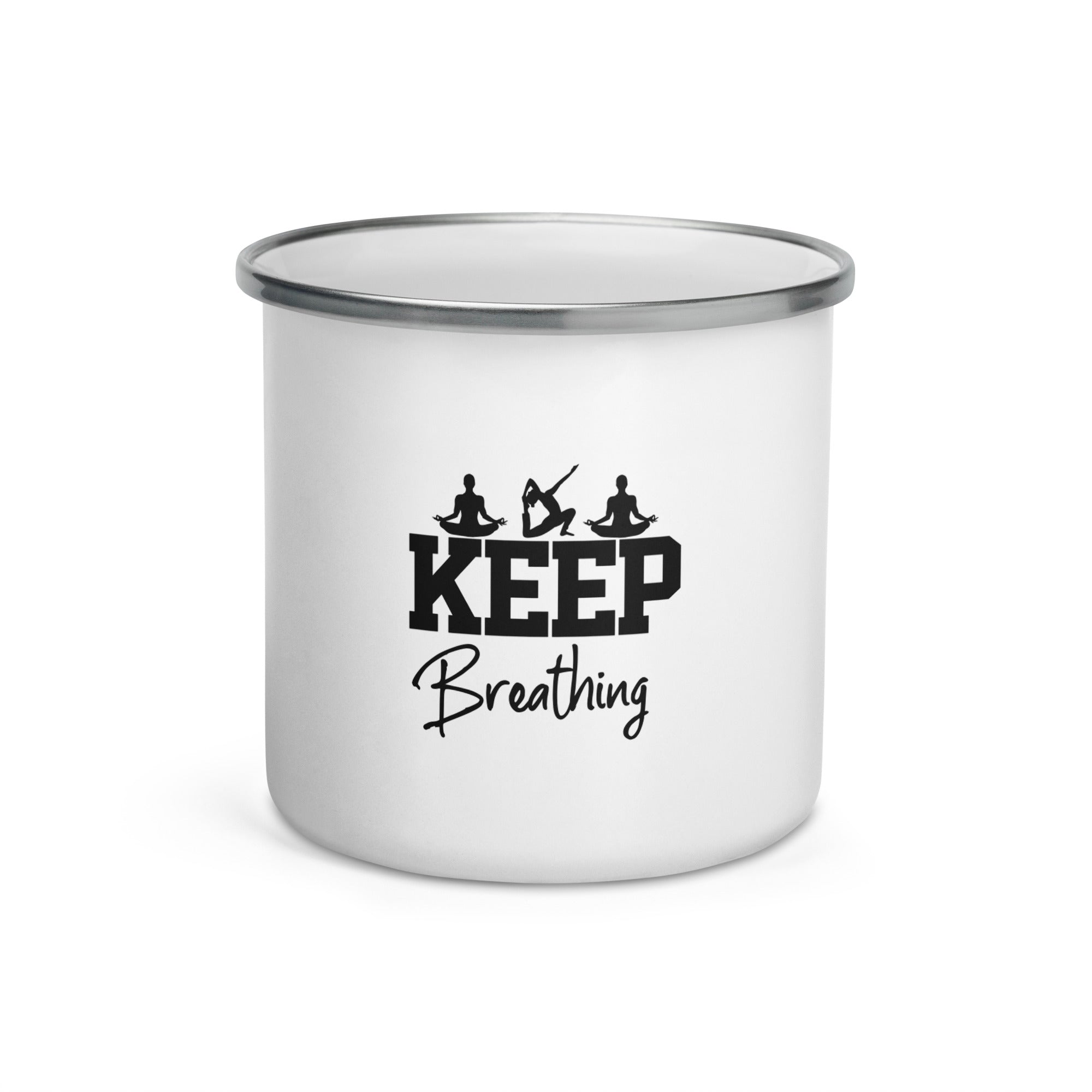 KEEP BREATHING - Enamel Mug